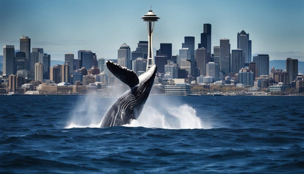 whale watching in Seattle